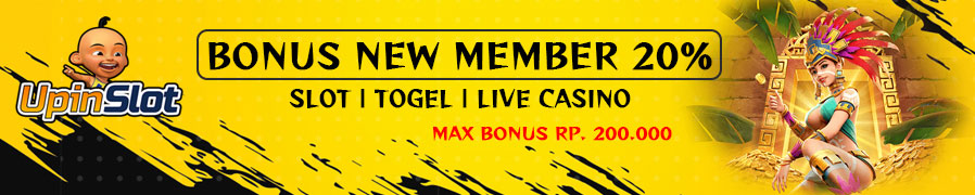 BONUS DEPOSIT MEMBER BARU 20% UPINSLOT